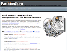 Tablet Screenshot of partition-guru.com